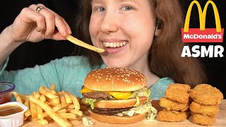 ASMR McDONALDS DOUBLE BIG MAC MUKBANG Collab With Dam Bee ASMR EATING SOUNDS [upl. by Sorips606]