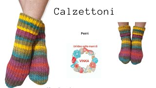 Tutorial Calzettoni ai ferri [upl. by Guenzi211]