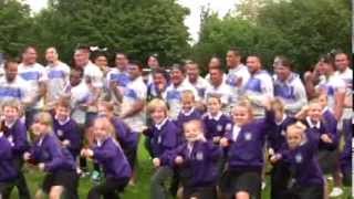 Samoa v School Children in Warrington  Siva Tau Tribal Dance [upl. by Arihaj96]