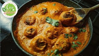 Vegan Meatball amp Indian Curry Sauce Recipe  Vegan Indian Cuisine Recipe [upl. by Barbour905]