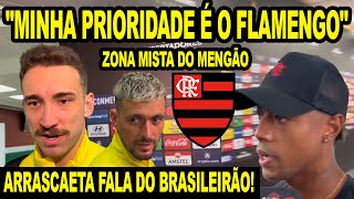 quotMINHA PRIORIDADE É O FLAMENGOquot LÉO ORTIZ FALA SOBRE ESTREIA ARRASCAETA FALA DO BRASILEIRÃO BH E [upl. by Dichy]