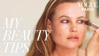 Behati Prinsloos DateNight Makeup Look  My Beauty Tips  Vogue Paris [upl. by Mrots871]