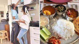 I tried cooking Vegetarian Thali for my husband  SUMMER Lunch idea  Life as a Homemaker and Mama [upl. by Ettezel]