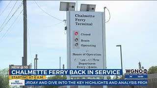 Chalmette Ferry back in service after Coast Guard inspection [upl. by Arec]