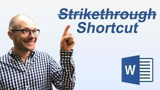 Strikethrough in Word w Keyboard Shortcuts [upl. by Link747]