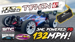 TLR Typhon 6S  Stock Motor 132mph PB FINALLY [upl. by Fotina18]