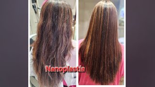 Nanoplastia hair treatmentw2step by step creat1712 plzsubscribe [upl. by Hoye]