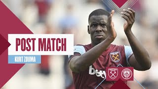 quotWe Made It Tough For Themquot  West Ham 13 Manchester City  Kurt Zouma  Post Match Reaction [upl. by Atnad]