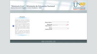 MATRICULA CERO UNAD  actualización de datos [upl. by Glennis]