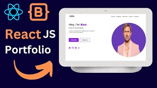 React JS Portfolio Website Using Tailwind CSS  Build amp Deploy [upl. by Anohsal]