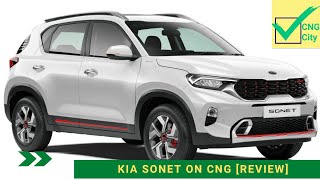 Kia Sonet on CNG Review [upl. by Sonnnie181]