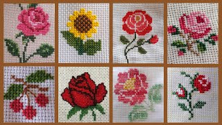 Patrones de punto de cruz para manteles  Punto de cruz para todo  Cross stitch Patterns  😍😍 [upl. by Hen]