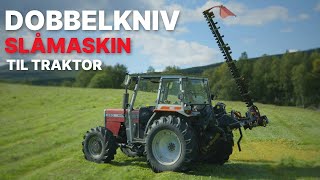 Dobbelknivslåmaskin til traktor  SECO DUPLEX fra BBUmwelttechnik [upl. by Renraw]