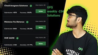 GFG Weekly Coding Contest  154 Post Analysis  GeeksforGeeks Practice DSA [upl. by Sherilyn]