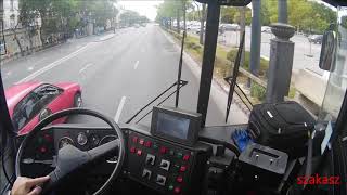 75ös Trolibusz BKV Ikarus 280T GVM Cockpit View Budapest 2017 [upl. by Nosimaj]