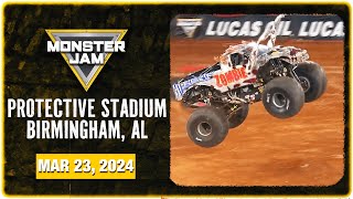 Monster Jam Birmingham AL Full Event  March 23 2024  Stadium Series West [upl. by Jamil811]