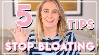 5 TIPS TO REDUCE BLOATING  Becky Excell [upl. by Haelat343]