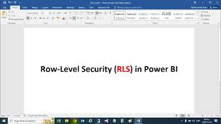 RowLevel Security RLS  Power BI شرح تحديد الصلاحيات ببرنامج [upl. by Konstance]