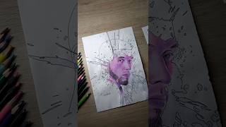 Dibujando a Anuel EPICAMENTE 😎 art drawing shorts [upl. by Randene]