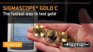 Authentication of Gold – Simple Fast Precise Nondestructive  SIGMASCOPE GOLD C  Fischer [upl. by Adnarahs]