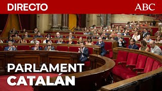 🔴 El pleno del Parlament ACTIVA la cuenta atrás para investir un nuevo presidente de la Generalitat [upl. by Ebenezer]