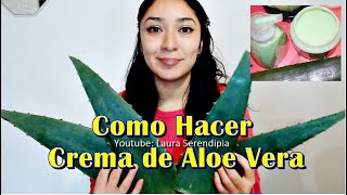 Como Hacer GEL CREMA DE ÁLOE VERA Quitar Manchas en la Cara [upl. by Goodrow47]