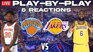 New York Knicks vs Los Angeles Lakers  Live PlayByPlay amp Reactions [upl. by Ynohtnaeoj467]