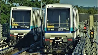 Métro de Rennes  Ligne a Val208  Bretagne France [upl. by Annaik699]