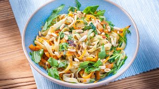 RucolaPesto mit Tagliatelle  Vegan [upl. by Ostap]