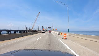 Virginia  Hampton Roads BridgeTunnel HRBT 2022 [upl. by Heida]