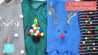 Christmas Jumper Ideas Christmas Countdown with Channel Mum [upl. by Llevad]