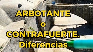 Gótico Diferencia entre ARBOTANTE y CONTRAFUERTE [upl. by Llednahs]