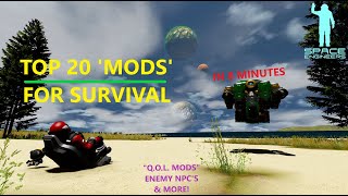 Top 20 Survival Mods for Space Engineers 2024 [upl. by Martelli]