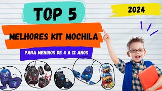 KIT MOCHILA LANCHEIRA E ESTOJO para menino material escolar em 2024 Seu filho vai adorar [upl. by Norvil492]