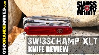 Victorinox Swiss Army SwissChamp XLT Knife Review  OsoGrandeKnives [upl. by Treblih]