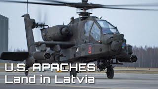 US Army Apaches Arrive in Latvia [upl. by Hilaire490]