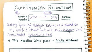 26Clemmensen Reduction Aldehyde Ketone and carboxylic acid Chapter 12 class12 neet jee cbseexam [upl. by Ayomat]