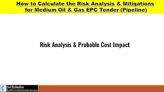 How to Calculate the Risk Analysis amp Mitigations for Major EPC Tender  English [upl. by Snahc981]