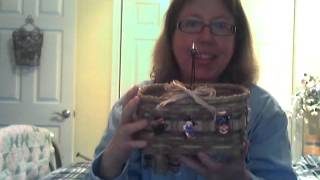 How to Weave a Basket  Basket with Spindle Handle and Crows Feet [upl. by Selig]