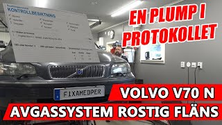 Läckage avgassystem  Reparationsfläns  Volvo V70N [upl. by Atinet]