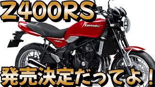 【速報】カワサキ「Z400RS」発売決定という情報を見てください！ZX25R乗りが解説 [upl. by Olin]