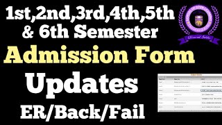 DU SOL 1st to 6th Semester Admission Form Updates  sol updates [upl. by Airrat]