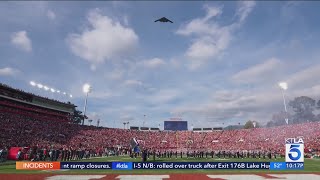 Air Force grounds entire B2 fleet ahead of traditional Rose Bowl flyover [upl. by Sher]