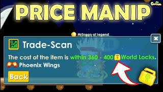 Price Manipulation with new TRADESCAN in GrowTopia [upl. by Repsaj]