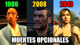 TODAS LAS MUERTES OPCIONALES DE LA SAGA GTA [upl. by Ymmak276]