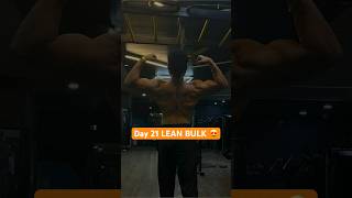 Day21 LEAN BULK😍BACK DAY VLOG🔥 trending minivlog viral motivation vlog explore transform [upl. by Jacobson]