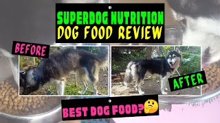 SUPERDOG NUTRITION DOG FOOD REVIEW [upl. by Rasecoiluj]