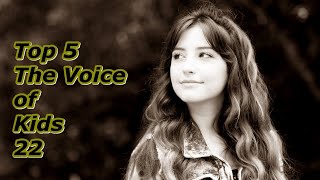 Top 5  The Voice of Kids 22 [upl. by Hoxie]