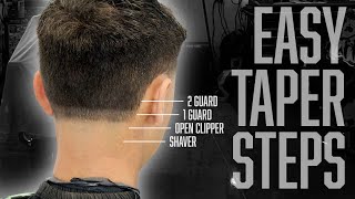 Easiest Taper Steps 💯 [upl. by Hairym]