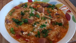 Arroz de Potas e Salsicha à Moda da Minha Mãe [upl. by Amedeo]